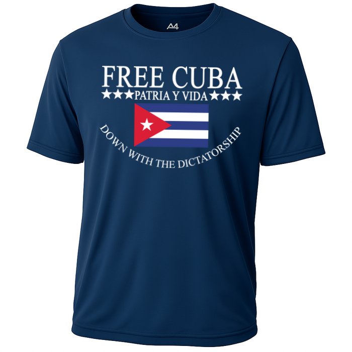 Free Cuba Down With The Dictatorship Performance Shirt