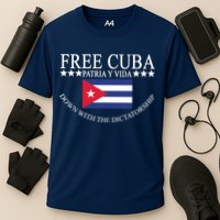 Free Cuba Down With The Dictatorship Performance Shirt