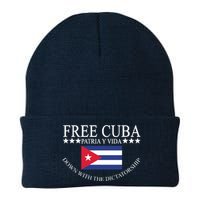 Free Cuba Down With The Dictatorship Knit Cap Winter Beanie