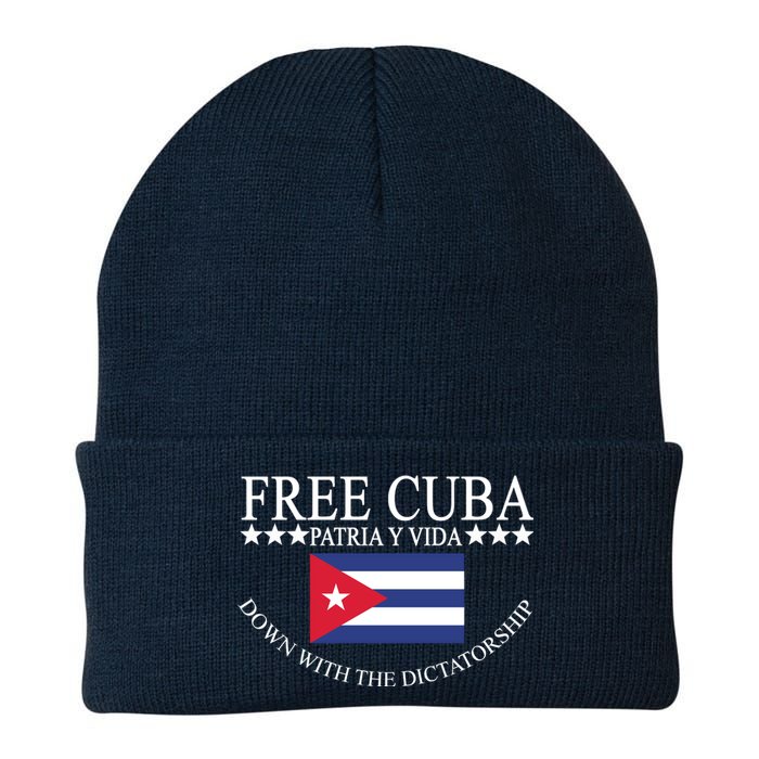 Free Cuba Down With The Dictatorship Knit Cap Winter Beanie