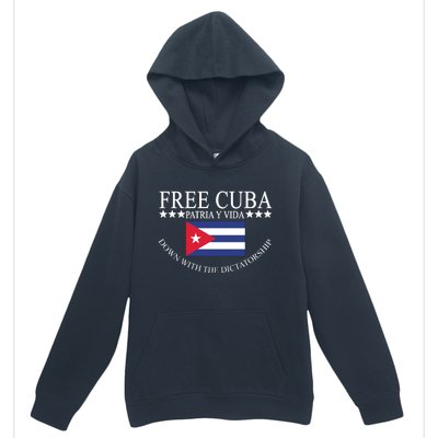 Free Cuba Down With The Dictatorship Urban Pullover Hoodie