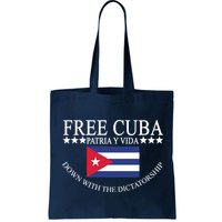Free Cuba Down With The Dictatorship Bag
