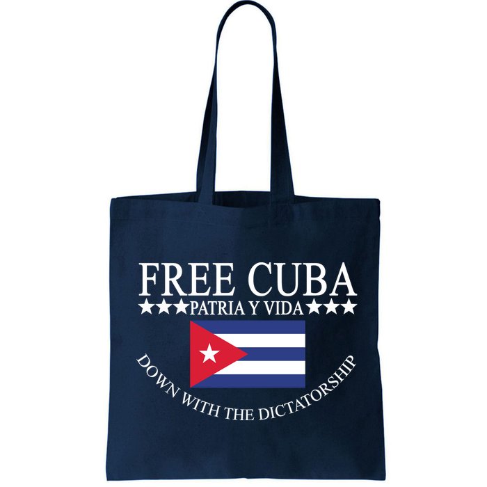 Free Cuba Down With The Dictatorship Bag