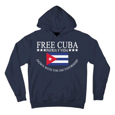 Free Cuba Down With The Dictatorship Tall Hoodie