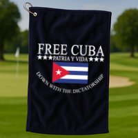 Free Cuba Down With The Dictatorship Golf Towel