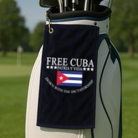 Free Cuba Down With The Dictatorship Golf Towel