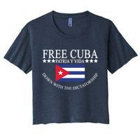 Free Cuba Down With The Dictatorship Crop Top