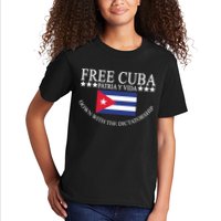 Free Cuba Down With The Dictatorship Kids T-Shirt