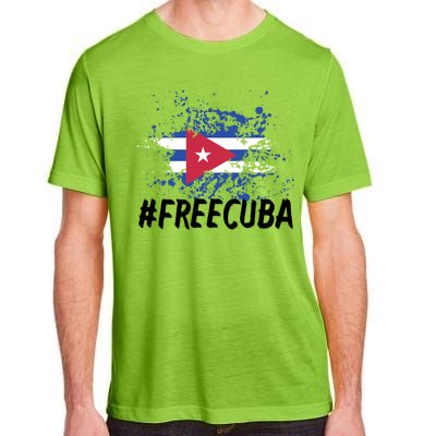 Free Cuba Flag Adult ChromaSoft Performance T-Shirt