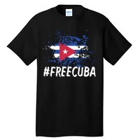 Free Cuba Flag Tall T-Shirt