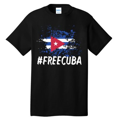 Free Cuba Flag Tall T-Shirt