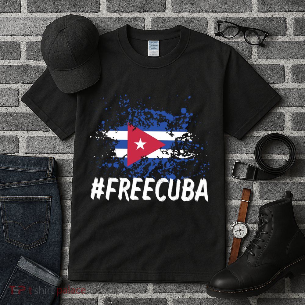 Free Cuba Flag Tall T-Shirt