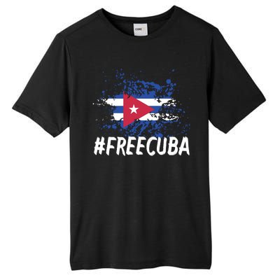 Free Cuba Flag Tall Fusion ChromaSoft Performance T-Shirt