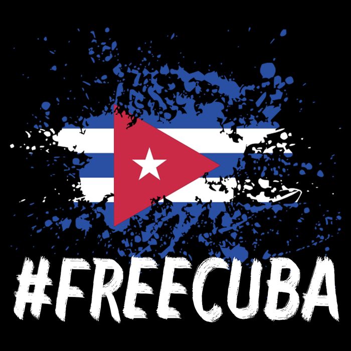 Free Cuba Flag Drawstring Bag