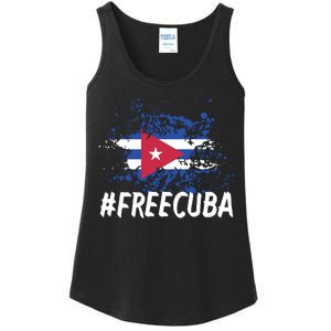 Free Cuba Flag Ladies Essential Tank