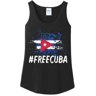 Free Cuba Flag Ladies Essential Tank