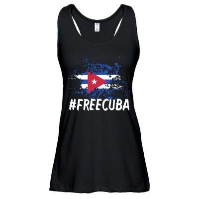 Free Cuba Flag Ladies Essential Flowy Tank