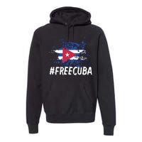 Free Cuba Flag Premium Hoodie