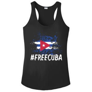 Free Cuba Flag Ladies PosiCharge Competitor Racerback Tank