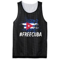 Free Cuba Flag Mesh Reversible Basketball Jersey Tank