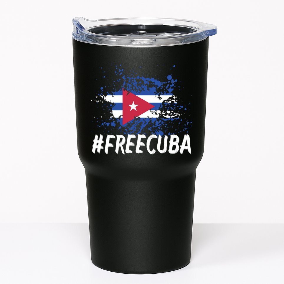 Free Cuba Flag Tumbler