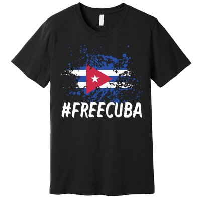 Free Cuba Flag Premium T-Shirt