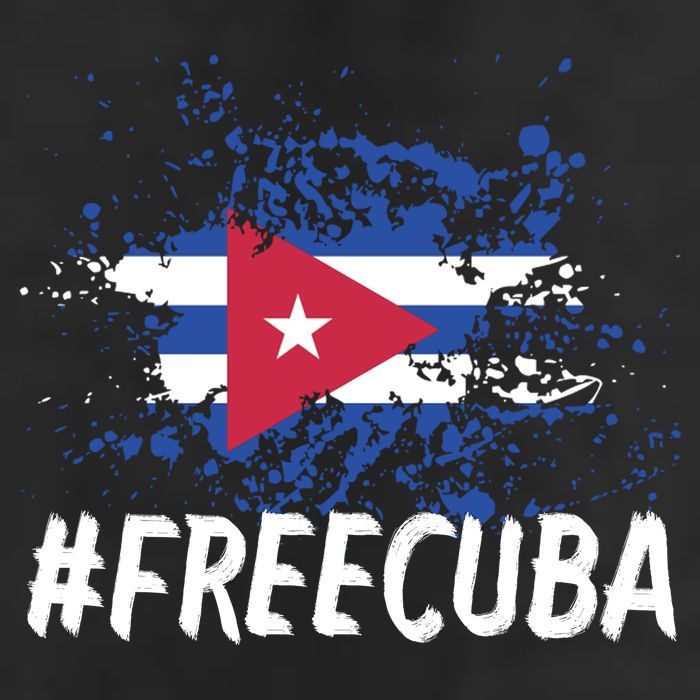 Free Cuba Flag 25L Jumbo Tote