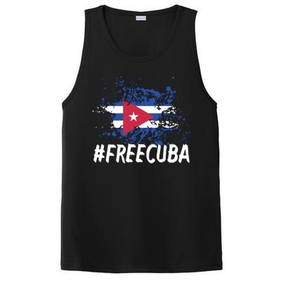 Free Cuba Flag PosiCharge Competitor Tank