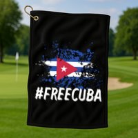 Free Cuba Flag Golf Towel