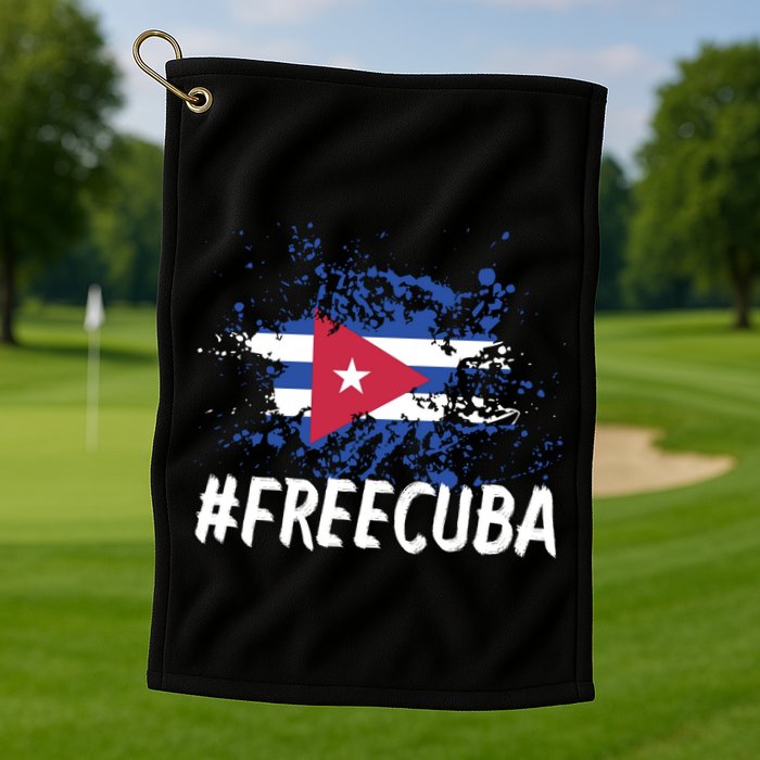 Free Cuba Flag Golf Towel