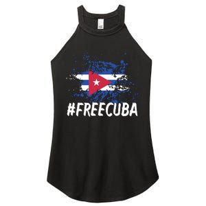 Free Cuba Flag Women's Perfect Tri Rocker Tank