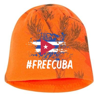 Free Cuba Flag Kati - Camo Knit Beanie