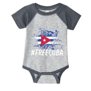 Free Cuba Flag Infant Baby Jersey Bodysuit