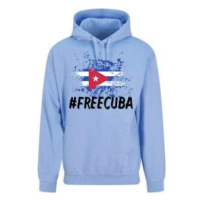 Free Cuba Flag Unisex Surf Hoodie