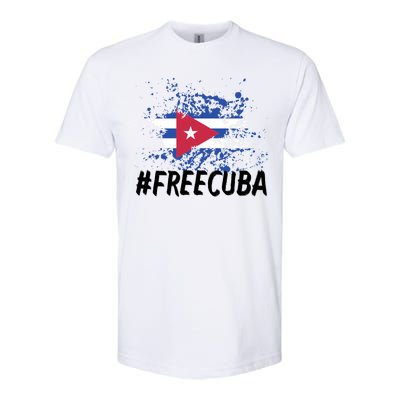 Free Cuba Flag Softstyle® CVC T-Shirt