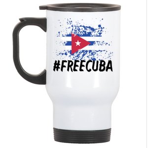 Free Cuba Flag Stainless Steel Travel Mug