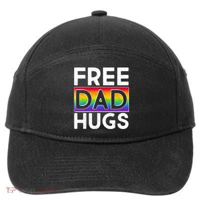 Free Dad Hugs 7-Panel Snapback Hat