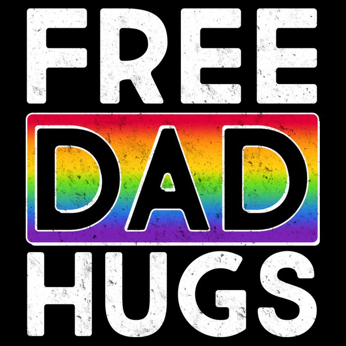 Free Dad Hugs 7-Panel Snapback Hat