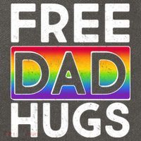 Free Dad Hugs Cotton Canvas Backpack