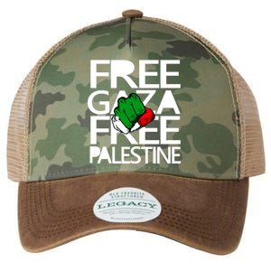 Free Gaza And Palestine Fist Legacy Tie Dye Trucker Hat