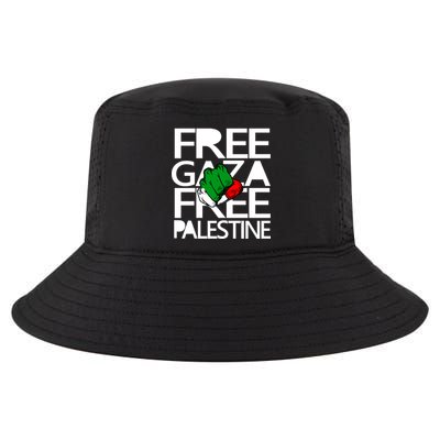 Free Gaza And Palestine Fist Cool Comfort Performance Bucket Hat