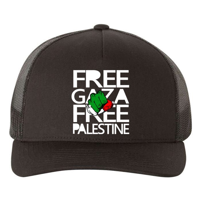 Free Gaza And Palestine Fist Yupoong Adult 5-Panel Trucker Hat