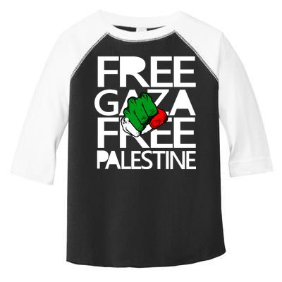 Free Gaza And Palestine Fist Toddler Fine Jersey T-Shirt