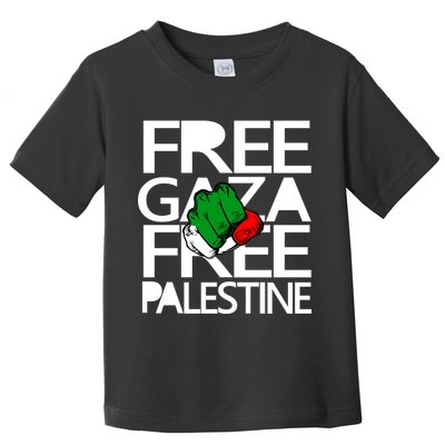 Free Gaza And Palestine Fist Toddler T-Shirt