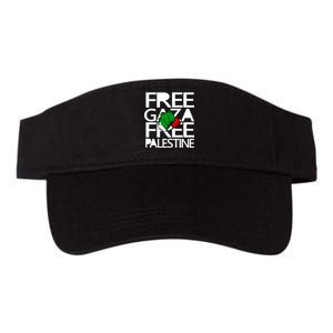 Free Gaza And Palestine Fist Valucap Bio-Washed Visor