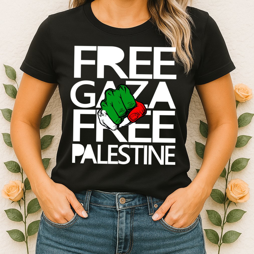 Free Gaza And Palestine Fist Womens T-Shirt