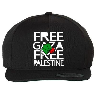 Free Gaza And Palestine Fist Wool Snapback Cap