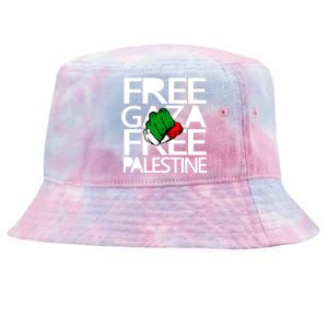 Free Gaza And Palestine Fist Tie-Dyed Bucket Hat