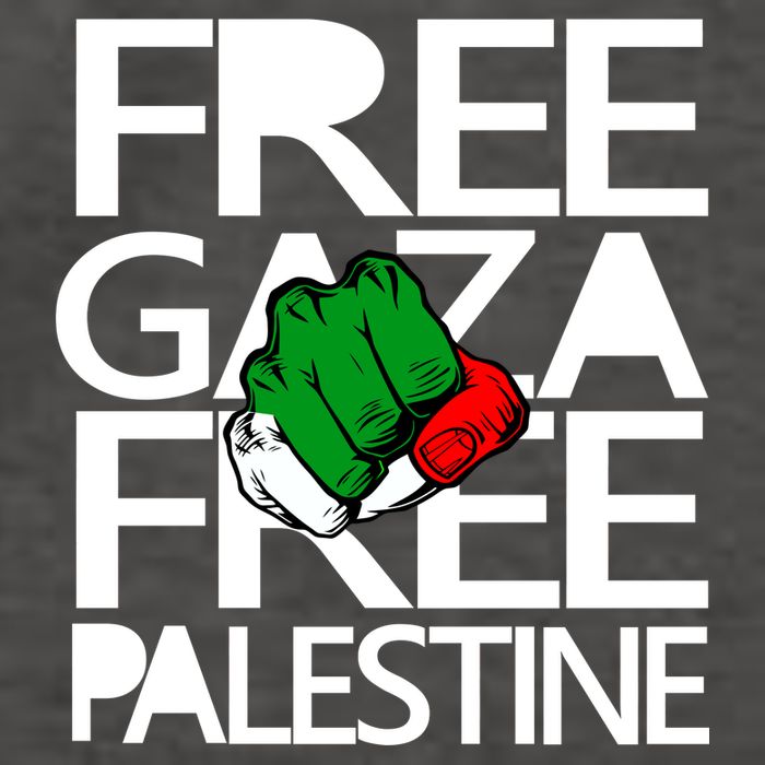 Free Gaza And Palestine Fist Vector Backpack