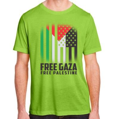 Free Gaza Free Palestine US Palestine Flag colors Adult ChromaSoft Performance T-Shirt